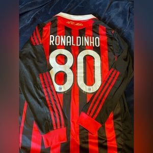 Selling brand new Ronaldinho jersey. Never worn. It’s just a tad small on me.